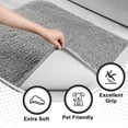 thumbnail image 4 of TWINNIS Micrifiber Bathroom Rug Mat Non-Slip Absorbent Mat Bathroom Area Rug Mats for Porch Kitchen,24"x36",Gray, 4 of 8