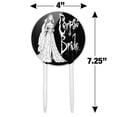 thumbnail image 2 of Acrylic Corpse Bride Logo and Silhouette Cake Topper Party Decoration for Wedding Anniversary Birthday Graduation, 2 of 7