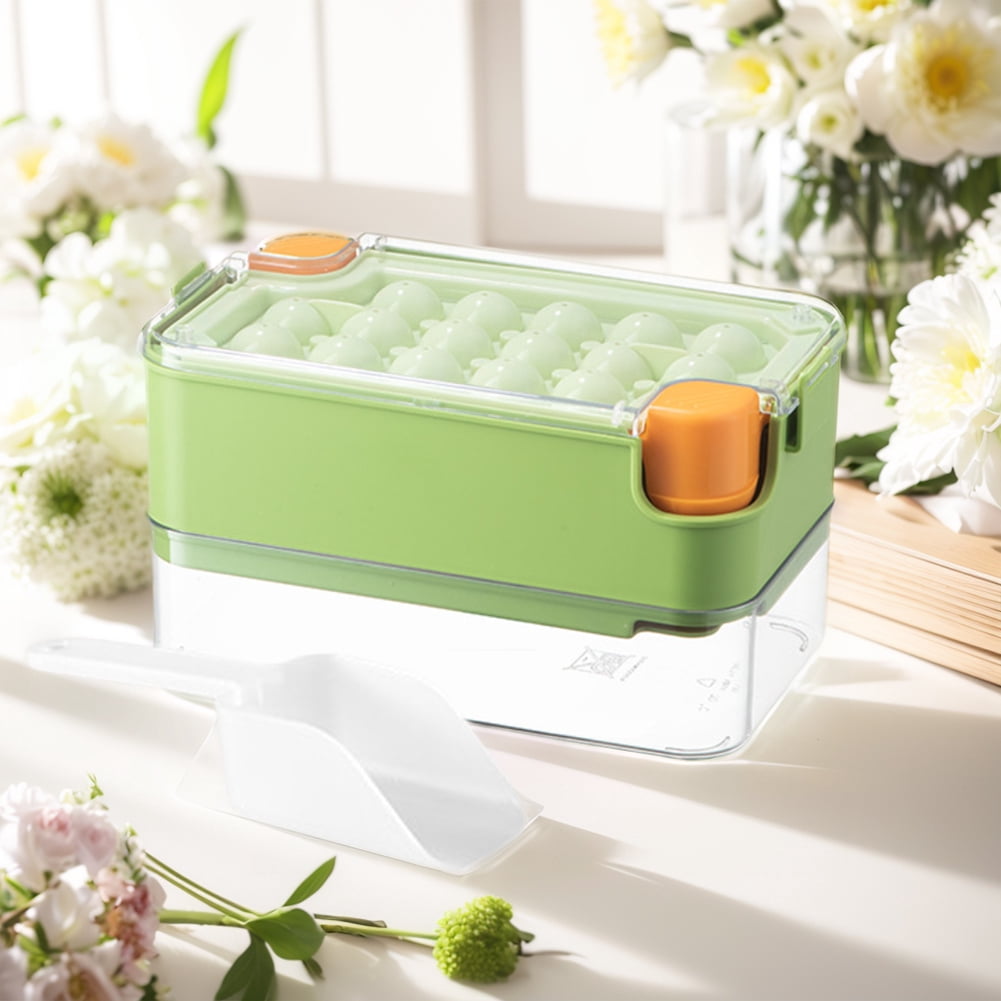 Máquina De Hielo Transparente Orton - Hace 8 Cubitos Grandes Cuadrados Para Cócteles, De Silicona Alimentaria