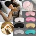 thumbnail image 5 of Mulberry Silk Sleep Eye Mask & Blindfold with Elastic Strap/Headband, Soft Eye Cover Eyeshade for Night Sleeping, Travel, Nap-Green, 5 of 5