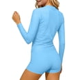 thumbnail image 6 of Umfun Children's 2 Piece Long Sleeve Solid Color Rash Guard Swimsuit Age 3-14 Years, 6 of 8