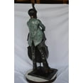 thumbnail image 6 of Nifao Boy playing cello large bronze statue – Outdoor Garden Decor Sculpture, 19"L x 22"W x 59"H, 6 of 10