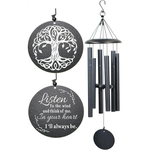 Sympathy Wind Chimes for Loss of Loved One, 40 Inch Memorial Windchimes for Lost Father Mother Friends, Remembrance Bereavement Gift