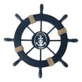 thumbnail image 1 of Miangastore Décoration Murale de Fête en Bois Nautique Méditerranéenne Bateau Roue Maison (Bleu Foncé), 1 of 8