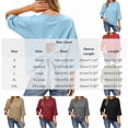 thumbnail image 4 of PIWHJQK Women 3/4 Length Sleeve Loungewear Shirts Women Solid Round Neck 3/4 Sleeve Open Back Top Women Blouses, 4 of 8