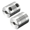 thumbnail image 3 of Uxcell 2PCS Motor Shaft 6mm to 6mm Helical Beam Coupler Coupling 20mm Dia 25mm Length, 3 of 6