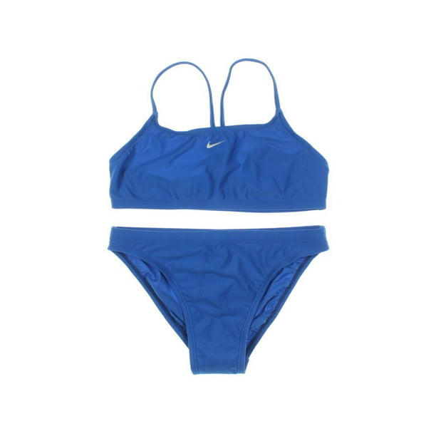 Nike - Nike Womens Swim Solid Racerback Bikini Swimsuit - Walmart.com ...