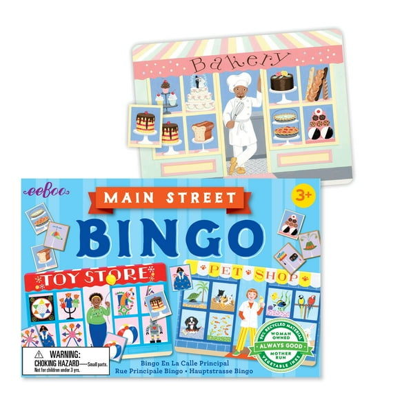 eeBoo Main Street Little Bingo Game