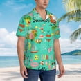 thumbnail image 5 of Haiem Hello Summer Printed Hawaiian Shirt for Men - Men’s Casual Beach Summer Shirts - Stretch Fabric with Modern Fit-X-Large, 5 of 9