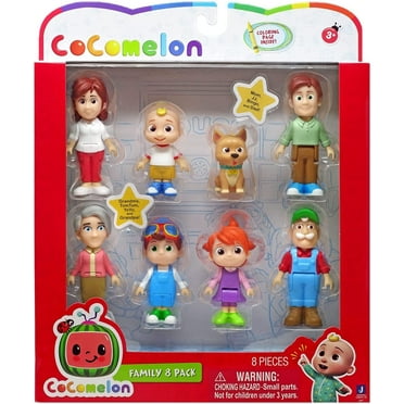 CoComelon Family Figurines 3” Plastic Figurines, Set of 8