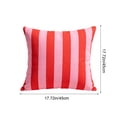 thumbnail image 3 of CaiYueKe Outdoor Waterproof Pillow Cover, 18 x 18 inch Striped Pattern Decorative Cushion Case, Patio Garden Balcony Sofa Chair Throw Pillowcase, Weather Resistant Home Decor, 3 of 7