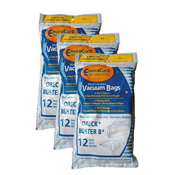 36 EnviroCare Buster B Allergy canister vacuum bags, Portable Canister Vacuum Cl