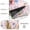 thumbnail image 6 of Bunny Easter Area Rugs 6'x9', Washable Small Throw Rugs for Kitchen Dining room, Pink Plaid Spring Floral Pastoral Indoor Outdoor Rug Non-Slip Low Pile Carpet Runner Reversible Floor Mats, 6 of 8