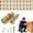 30Set, variant on 6×14mm Short Expansion Screw Set for Cabinet Hinge Repair & Stripped Thread Restoration, with Wall Anchors & Screws, Fits 6mm Drill Holes, for Wood, Drywall, Tile, Stone (30Set)