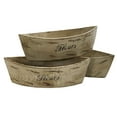thumbnail image 2 of Nearly Natural 0532-S3 White Washed Wood Planter - Set of 3, 2 of 3