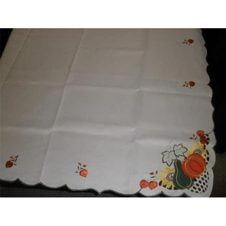 

Tapestry Trading LY0041-60120 60 x 120 in. Embroidered Pumpkin Gourd Cutwork Table Cloth Ivory
