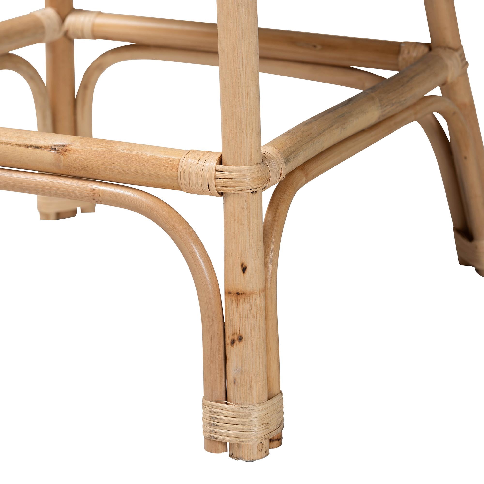 bali & pari Bilu Boho Counter Stool, 2-Piece, Natural