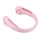 thumbnail image 2 of Ventilador de cuello USB, 3 niveles, bajo nivel de ruido, recargable, sin aspas, batería de larga duración, ventilador de cuello portátil para ir de compras, viajar al aire libre, rosa, 2 of 14