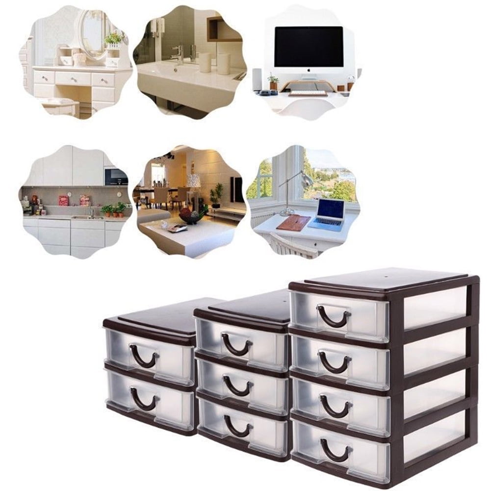Plastic Transparent Drawer Organizer Home Kitchen Board Divider