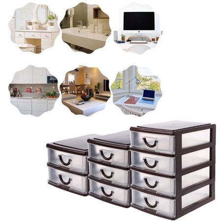 Plastic Transparent Drawer Organizer Home Kitchen Board Divider