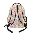 thumbnail image 3 of FKELYI 3D Floral Baseball Pink Bow Print 17 Inch School Backpack for Girls Primary School Backpacks Spacious Bookbag with Ergonomic Straps Casual Daypack for Age 6-12, 3 of 7