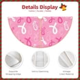 thumbnail image 3 of Haiem Breast Cancer Awareness (3) Pattern Christmas Tree Skirt Merry Christmas Party Christmas Tree Decoration,New Year Decorations-30", 3 of 6