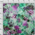 thumbnail image 3 of oneOone Cotton Silk Turquoise Green Fabric Abstract Floral Craft Projects Decor Fabric Printed By The Yard 42 Inch Wide, 3 of 4
