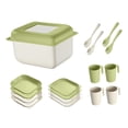 thumbnail image 3 of Dinnerware Sets Outdoor Tableware Set Stackable Cups Box Nordic Reusable Camping Style B, 3 of 7