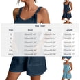 thumbnail image 3 of Denim Rompers for Women Scoop Neck Sleeveless Jumpsuits Adjustable Strap Denim Bib Overalls Loose Sleeveless Casual Shorts Jumpsuit with Pockets 2026 Summer Vacation Outfits, 3 of 9