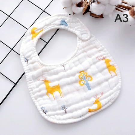

Party Yeah Baby Bibs U-Shaped Bandana Feeding Bib Saliva Towel Kids Girl Boy Cotton Bibs
