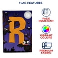 thumbnail image 5 of America Forever Monogram Halloween Bat Garden Flag 12.5 x 18 inches Letter R Double Sided Small Flags for Outside, Holiday Party Yard Outdoor Halloween Horror Nights Flag, 5 of 7