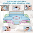 thumbnail image 2 of Almohada Memory Foam, Almohada Cervical 2 en 1 para Aliviar el Dolor de Cuello, Almohada Ortopédica Ergonómica para Boca Arriba y Boca Abajo, con Funda Almohada (Azul), 2 of 7