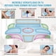 thumbnail image 2 of Almohada Memory Foam, Almohada Cervical 2 en 1 para Aliviar el Dolor de Cuello, Almohada Ortopédica Ergonómica para Boca Arriba y Boca Abajo, con Funda Almohada (Azul), 2 of 7
