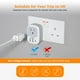 thumbnail image 5 of Adaptador de enchufe TESSAN de EE. UU. a Reino Unido tipo G con 3 cargadores USB de 2500 W, 5 of 6