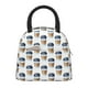 thumbnail image 1 of Fotbe Coffee To Go Pattern Bolsa de Almuerzo con Estampado, Lonchera Aislada, Contenedor de Comida Reutilizable Tipo Cooler a Prueba de Fugas, 1 of 6