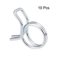 thumbnail image 2 of Unique Bargains Double Wire Motorcycle ATV 13mm Fuel Line Hose Tube Spring Clips Clamp Zinc Plated 10Pcs, 2 of 3