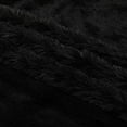 thumbnail image 3 of Kate Aurora Regal Luxe Oversized Ultra Soft & Fuzzy Lined Accent Throw Blanket - 50 in. W x 70 in. L - Black, 3 of 4
