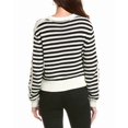 thumbnail image 2 of Michael Stars womens  Merle Striped Sweater, l, Black, 2 of 3