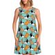 thumbnail image 1 of Balery Cute French Bulldog Vestidos de verano para mujer con estampado: vestido holgado sin mangas, vestido playero informal y cómodo para días calurosos., 1 of 7