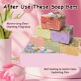 thumbnail image 5 of Bath Bar Soap, Face & Body Bar Soap, 6pc Flower Soap Set Box Rose Soap Facial Cleansing Bathing Moisturizing Rejuvenation Retention Soap, 5 of 9