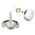 thumbnail image 1 of Tornillos para espejo Uxcell, sujetadores decorativos, clavos cubiertos, electrochapados, de latón brillante y plateado, 4 piezas de 0.87", 1 of 3