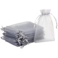 thumbnail image 2 of Bolsas de Detalles para Eventos PouchyGray 1Pza Gris 5x7cm Tela Bolsa Organza., 2 of 2