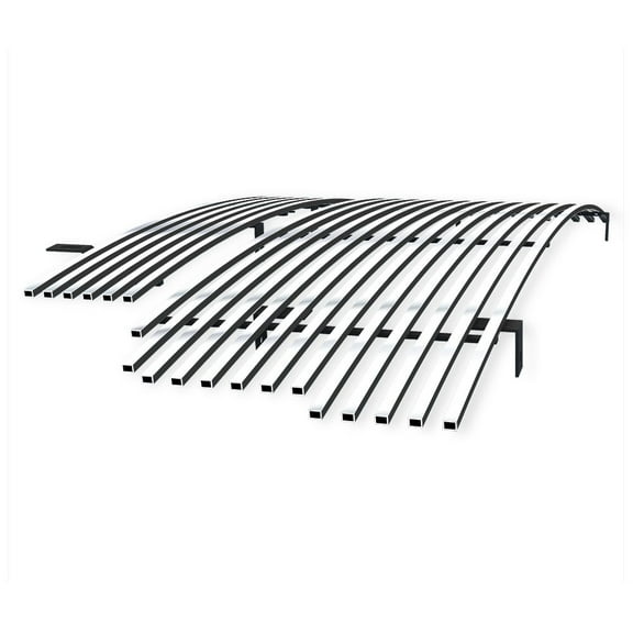 APS Compatible with Ford F-150 2001-2003 Harley Davidson Main Upper Lower Bumper Chrome Billet Front Grill Grille Insert Combo F87931A