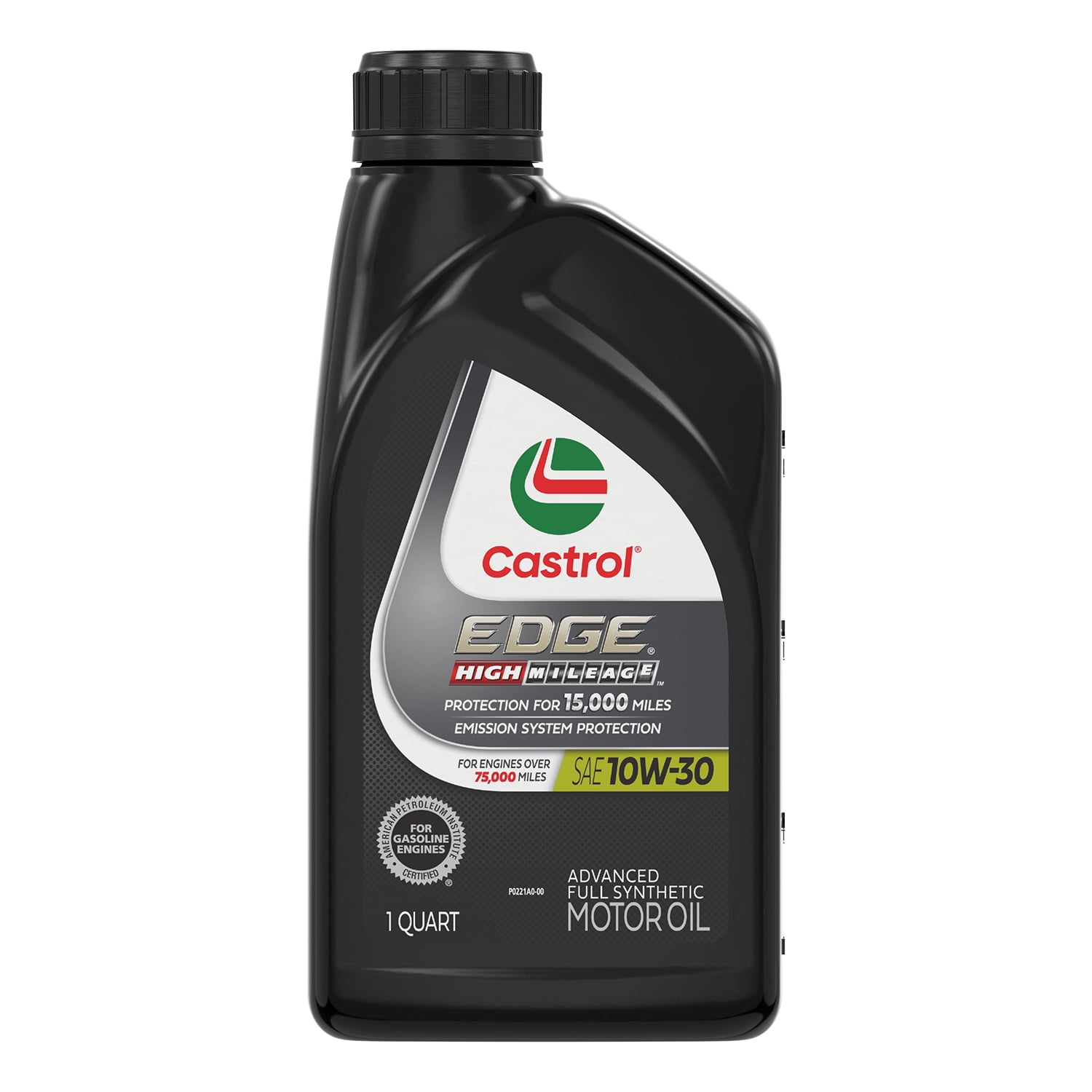 (2 pack) Castrol EDGE High Mileage 10W-30 Advanced Full Synthetic Motor Oil, 1 Quart