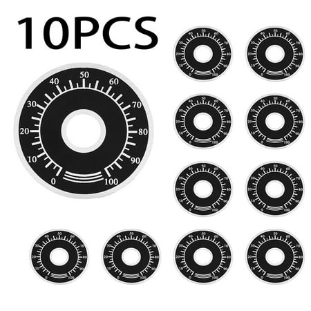 

10pcs WTH118 potentiometer knob digital scale 0-100 WX112 RV24YN RV24YN20S