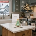 thumbnail image 5 of Metal Hanging Christmas Tree Wind Spinner - Illuminated Trunk & Branches with Layered Concentric Lines - Festive Garden Decor, 5 of 7