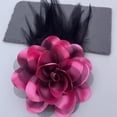 thumbnail image 6 of Flower Brooch Pin Silks Wonderful Rose Camellia Feather Charm Fashion Beautiful Created Clip Hair Flowers Brooches Accessories Idea for Party Dance Wedding Banquet for Elegant Women Gift, 6 of 6