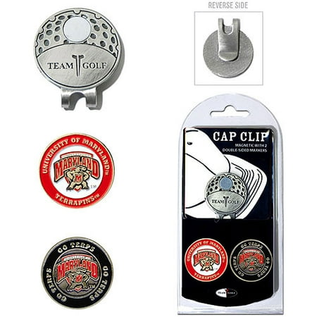 Team Golf NCAA Maryland Cap Clip With 2 Golf Ball Markers