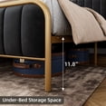 thumbnail image 5 of Bed Frame,Stylish Bed Frame with Headboard,Heavy Duty Platform Bed Frame with Under Bed Storage,No Box Spring Required,No Noise,Easy to Assemble, 5 of 7