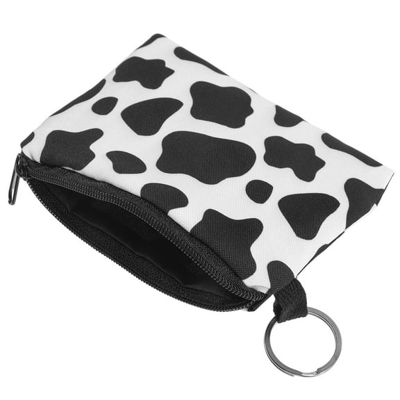 Raindrops Multi Coin Purse with Keychain Ring for Women Storage Use Polyester Lightweight Durable 2.5 x 4.3 Inches